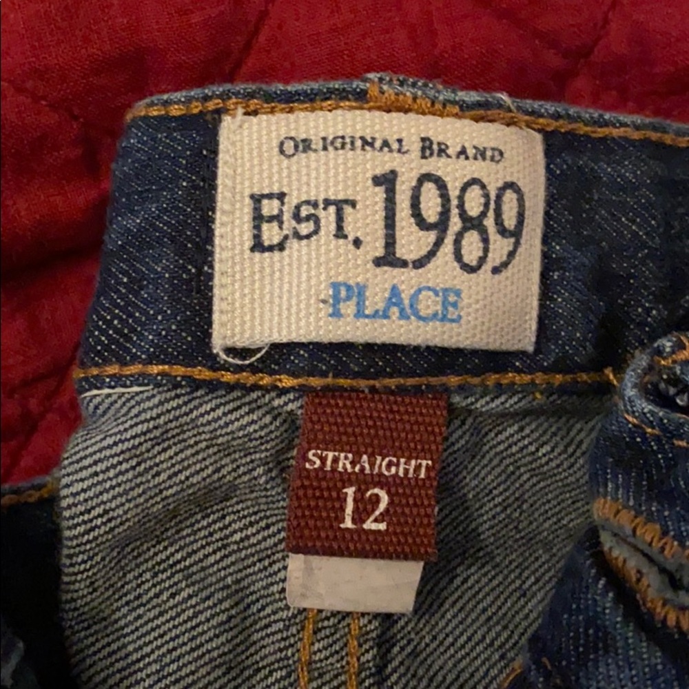 Children’s Place size 12 straight medium wash - Picture 2 of 3